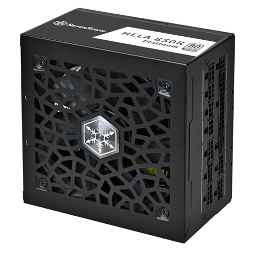 SilverStone Technology HELA 850R Platinum 80 Plus Platinum 850W ATX 3.1 Power Supply, SST-HA850R-PMA