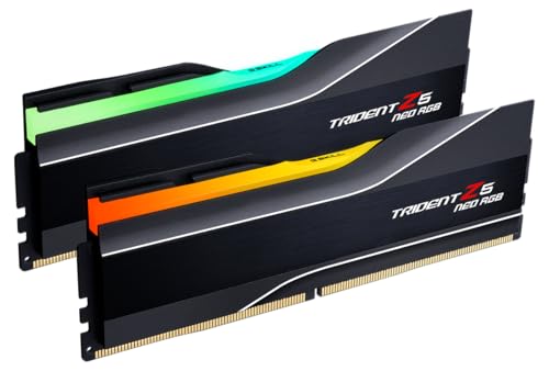 G.SKILL Trident Z5 Neo RGB Series (AMD Expo) DDR5 RAM 32GB (2x16GB) 6000MT/s CL36-36-36-96 1.35V Desktop Computer Memory UDIMM - Matte Black (F5-6000J3636F16GX2-TZ5NR)